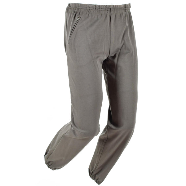 Genuini pantaloni dell'esercito austriaco ad addestramento della tuta per tracce sport militari olive vintage nuovo