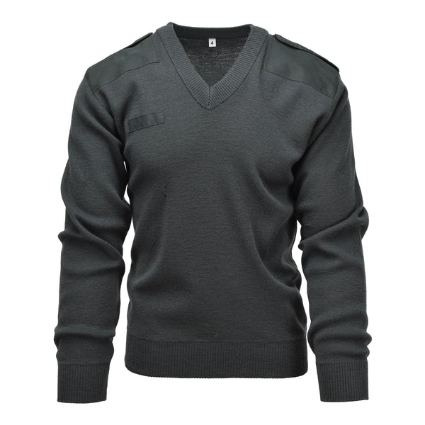 Genuino maglione dell'esercito olandese Pullover Pullover Commando Jumper Vallo Verto Verde scuro