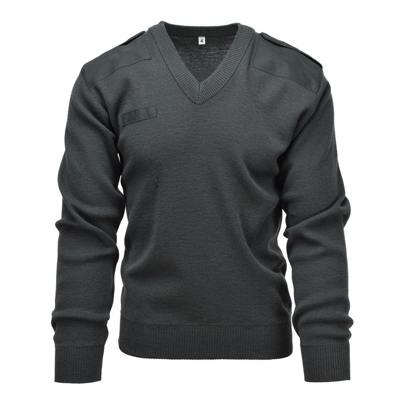 Genuino maglione dell'esercito olandese Pullover Pullover Commando Jumper Vallo Verto Verde scuro