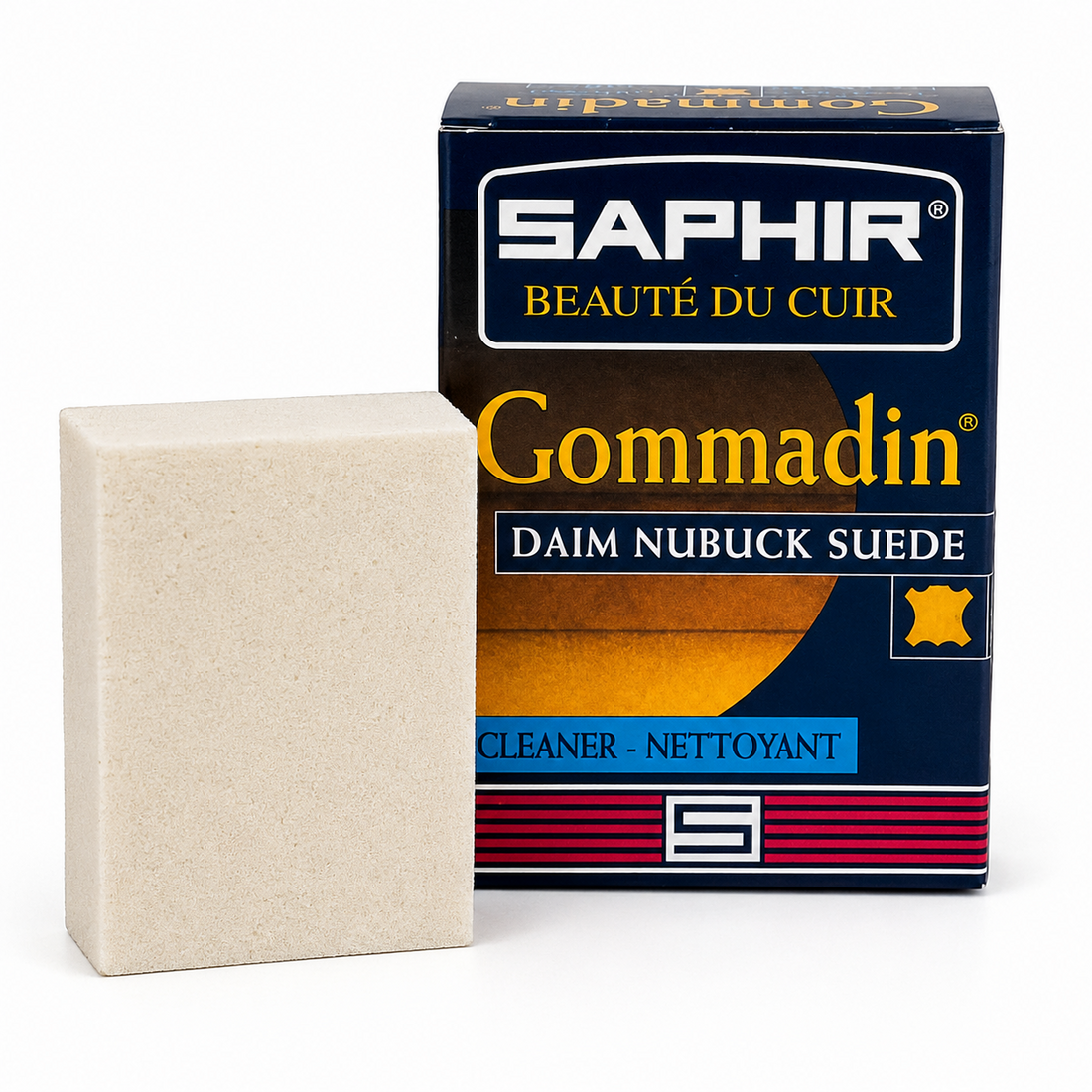 Saphir Gommadin Camoscio Nubuck Gomma per pulizia Gomma naturale Beige