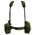 Set di cinghie militari originali danesi M/96 CQC 6 pezzi regolabili M84 Camo