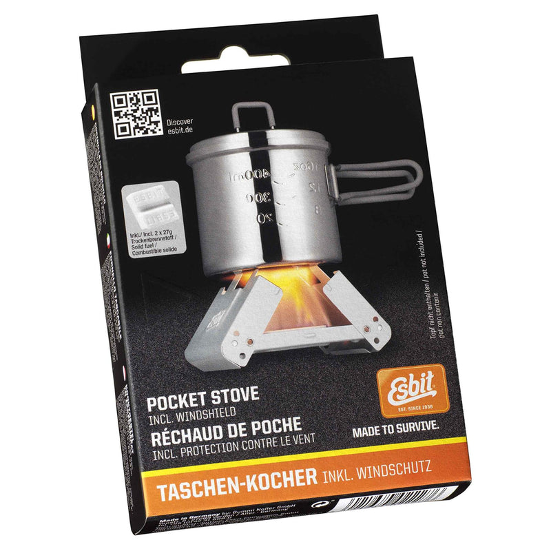 ESBITT COUCINA COUCIO BUSHCRAFT Pocket Piccole Piccola Piccola Piccola 2x27G Solido combustibile