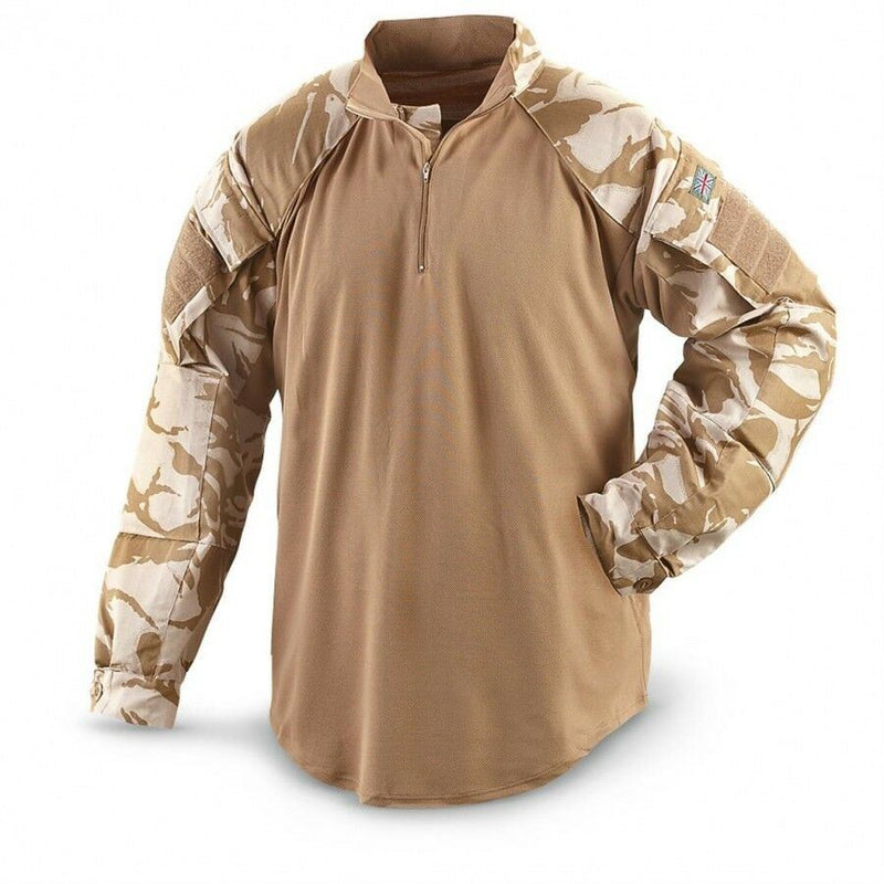 British Original Under Body Shirt Ubac Desert Camo MILITARIO NUOVO