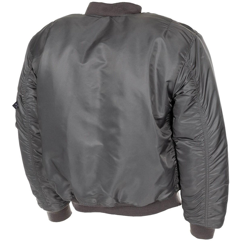 Giacca in stile militare statunitense MA1 Air Forces Truppe Bomber Urban Grey Neffroop Puffer