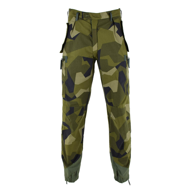 Pantaloni militari svedesi originali M90 Splinter Splinter Camouflage Field Combat Pantaloni BDU