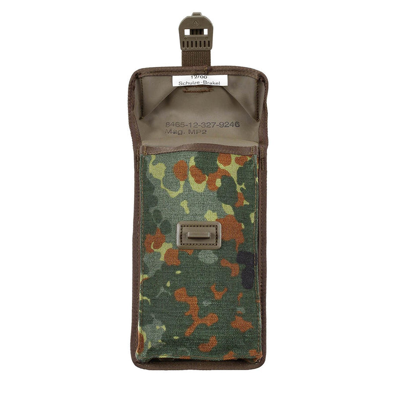 Caspa della rivista BW militare tedesco originale MP2 Small Flecktarn Camo Cordura Nuovo