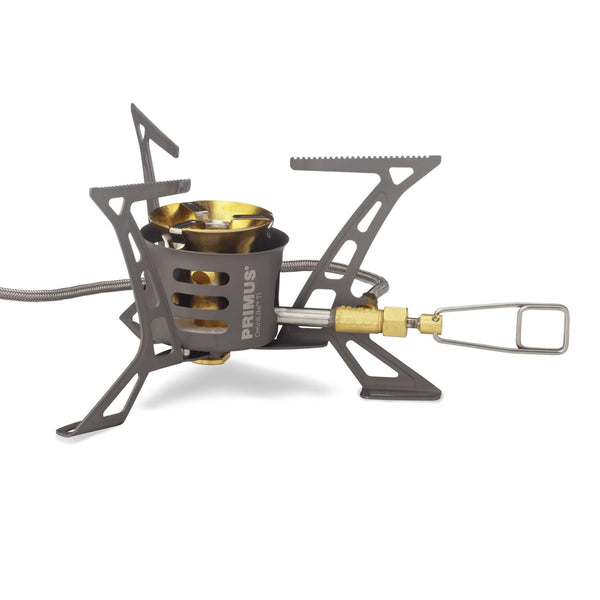 Primus Omnilite ti Lightweight Multifuel Stove Four Pod Titanium Camping Burner