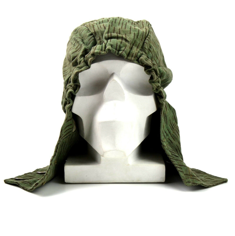 Cappuccio dell'esercito ceco CZ originale M60. Giacca da campo militare Cappuccio camo