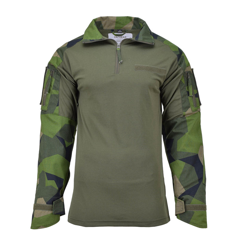 Marca tacgear swedish in stile militare camicie da campo mimetico Splinter Splinter