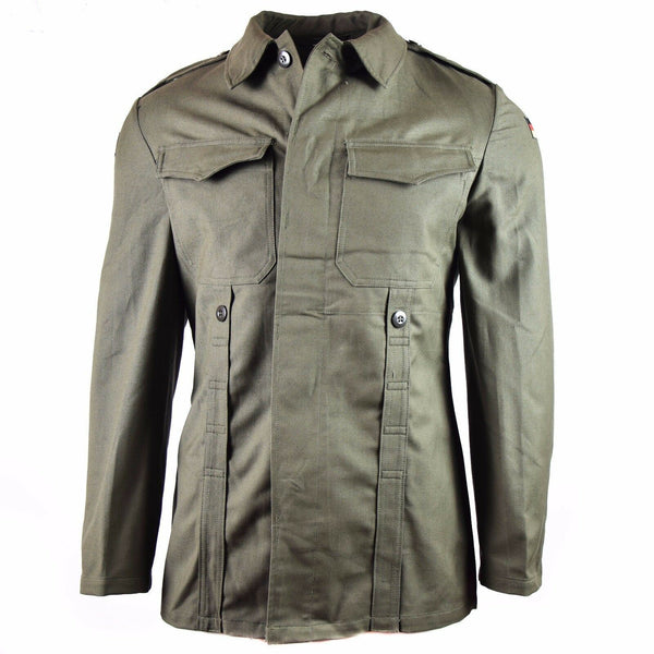 Giacca moleskin dell'esercito tedesco originale. Giacca Drab Olive Vintage BW Army Field