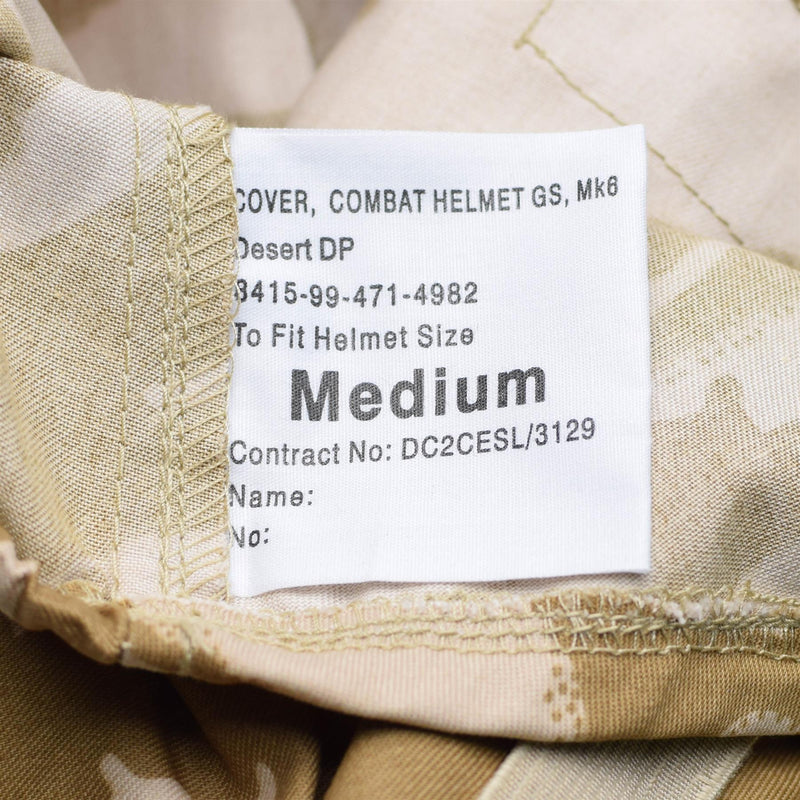 Copertina del timone originale dell'esercito britannico COPERTURA CAMOUFFAGE DPM DESERT NUOVO