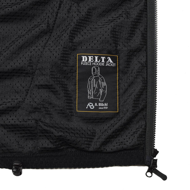 BLOCHL Brand Military Giacca Termica Fleece Cappuccetta Nera rinforzata