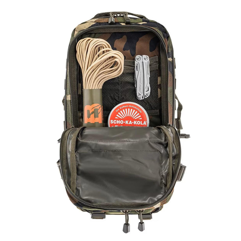 Mil-Tec U.S. Assault Backpack tattico 20liters Trekking Trekking Woodland Daypack