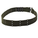 Cintura tattica originale dell'esercito olandese in nylon con foro di accoppiamento eccedenza militare verde oliva