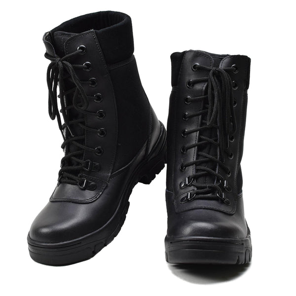 Stivali originali in pelle nera militare francese fuorvianti Army leggero Army Nuovo