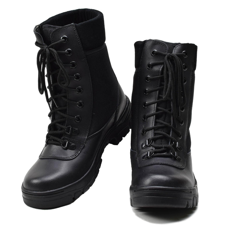 Stivali originali in pelle nera militare francese fuorvianti Army leggero Army Nuovo