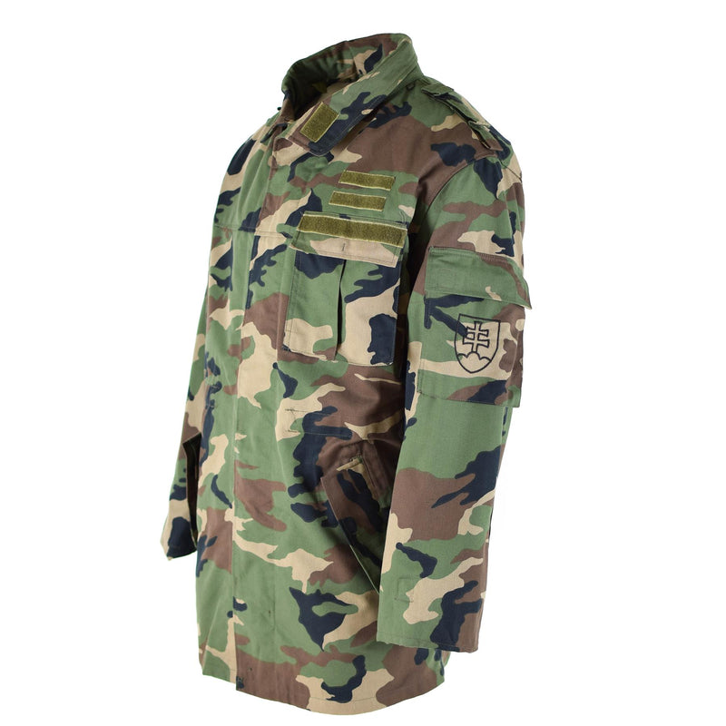 Giacca da campo dell'esercito slovacco vintage originale M97 COMPATTO MILITARIO COMPIO NUOVO
