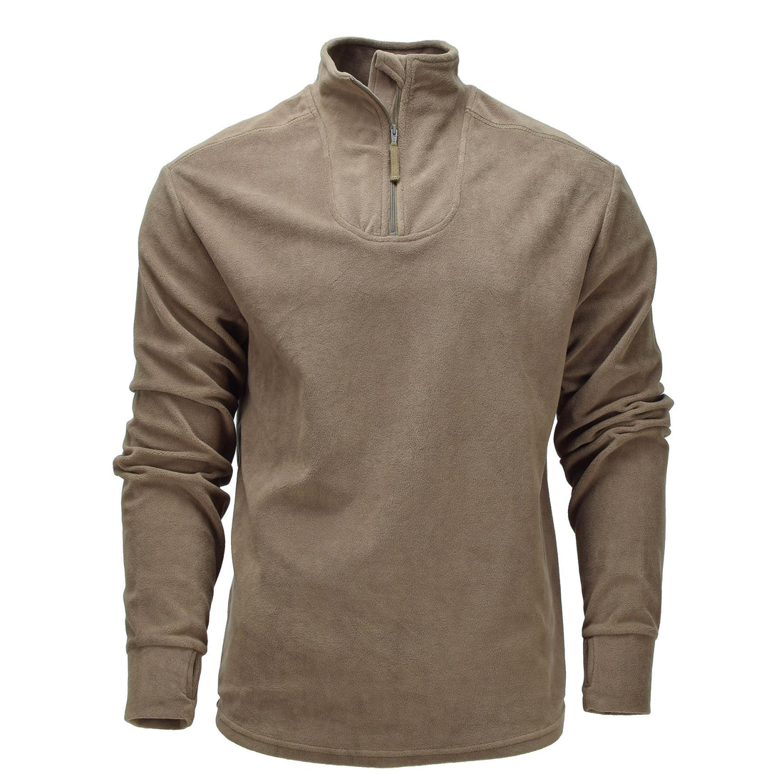 Canottiera termica da combattimento originale British Army PCS con mezza zip oliva chiaro