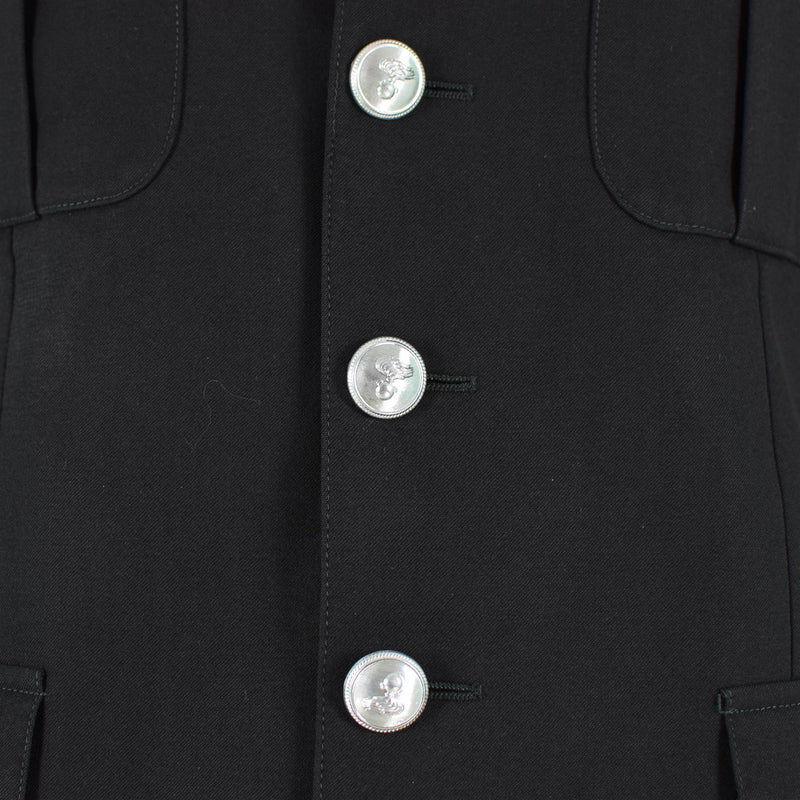 Originale ufficiale ufficiale della giacca di polizia militare italiana uniforme nera formale