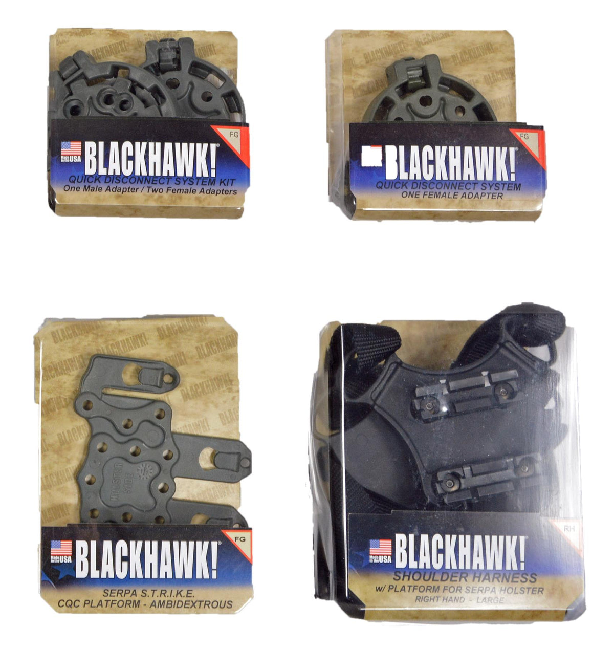 Set di fondine per pistola originale militare statunitense Blackhawk SERPA LV3 Beretta Foliage