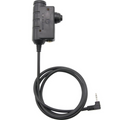 Adattatore PTT Earmor Motorola auricolare radio a 1 pin cablato tattico nero