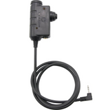 Adattatore PTT Earmor Motorola auricolare radio a 1 pin cablato tattico nero