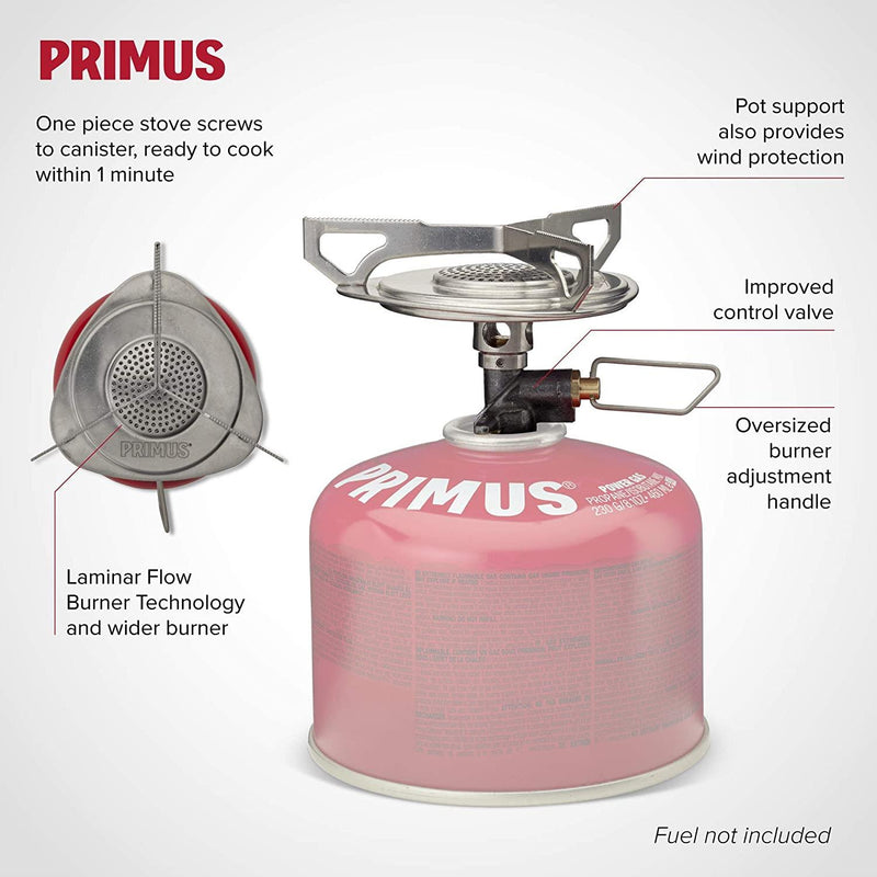 Primus Essential Trail Stove Compact Camping Cooking Burner a gas liquido butano