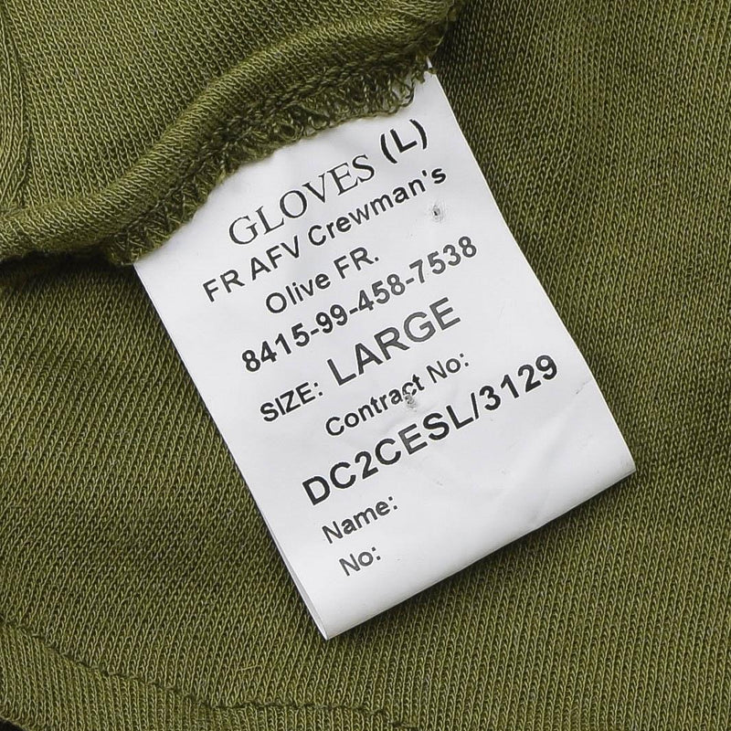 Guidi guanti dell'esercito britannico scaldini a mano olive guanti in fibra resistenti al fuoco Nuovi