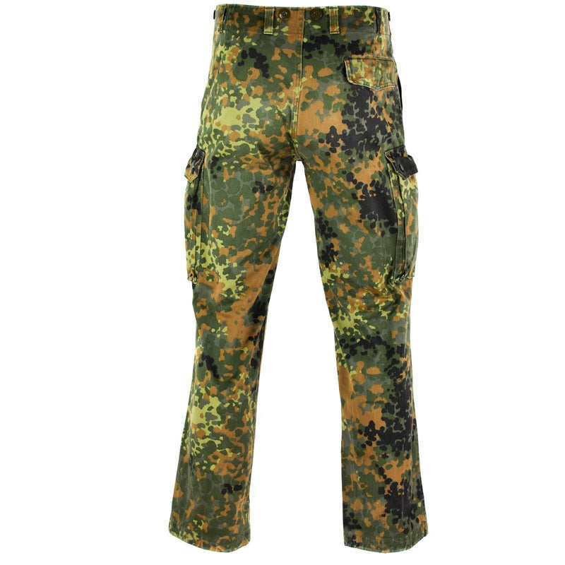 Genuino problema dell'esercito tedesco Flecktarn Pants Calco CAMO CATHERS