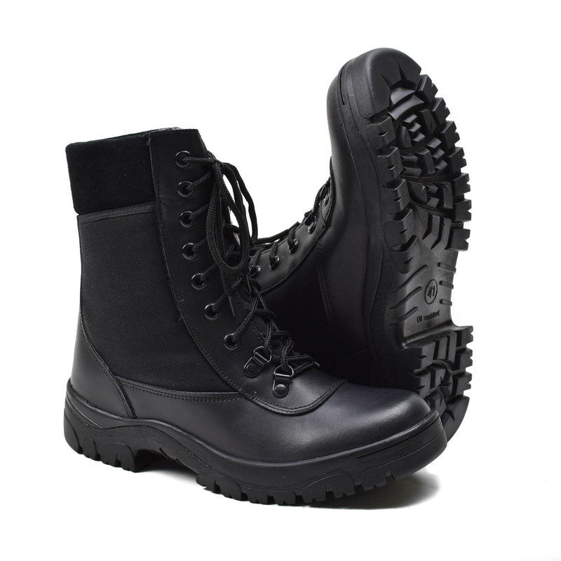 Stivali originali in pelle nera militare francese fuorvianti Army leggero Army Nuovo