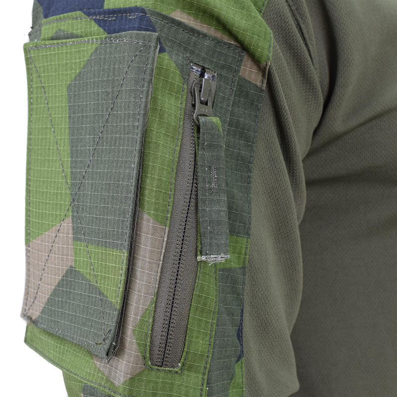 Marca tacgear swedish in stile militare camicie da campo mimetico Splinter Splinter