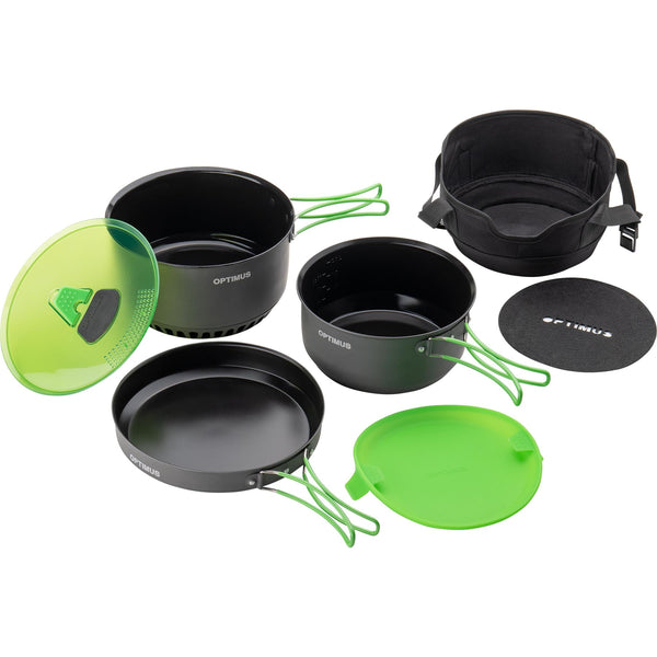 Optimus Terra Camp 4 POT SET COCKING CAMPING CAMP CAMPER CAMPER KIT OUTDOOR 7 Parte