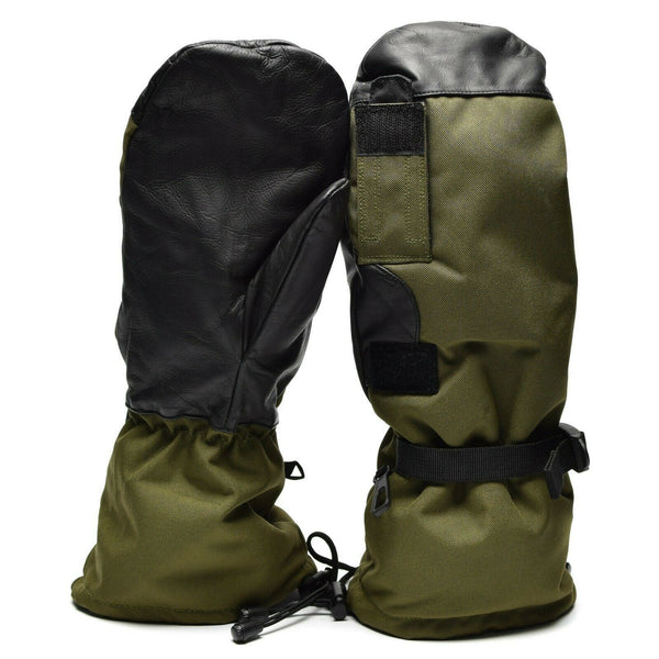 I guanti di oliva dell'esercito olandese originali attivano i guanti militari di dito Gore-tex