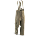 Sovrapantaloni impermeabili con bretelle originali Gore-Tex dell'esercito austriaco in eccedenza oliva OD