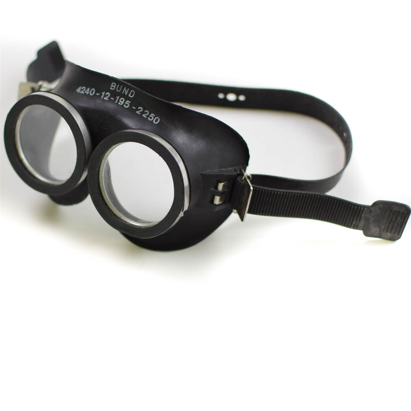 Goggles di protezione dell'esercito generico BW Black Auer Face Mask surplus Nuovo