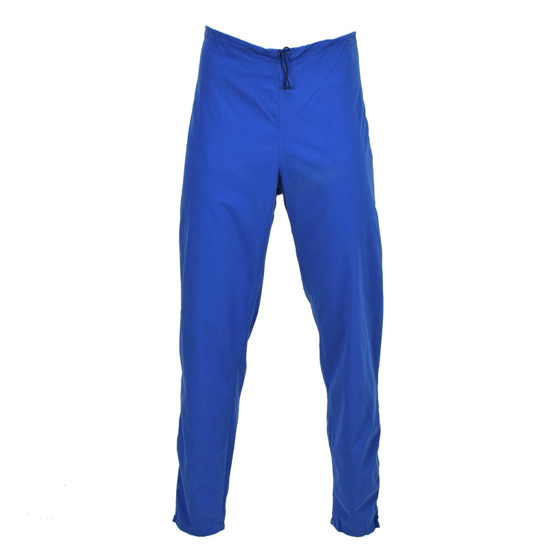 Pantaloni militari svedesi originali pantaloni per pantaloni regolabili in vita indossa blu