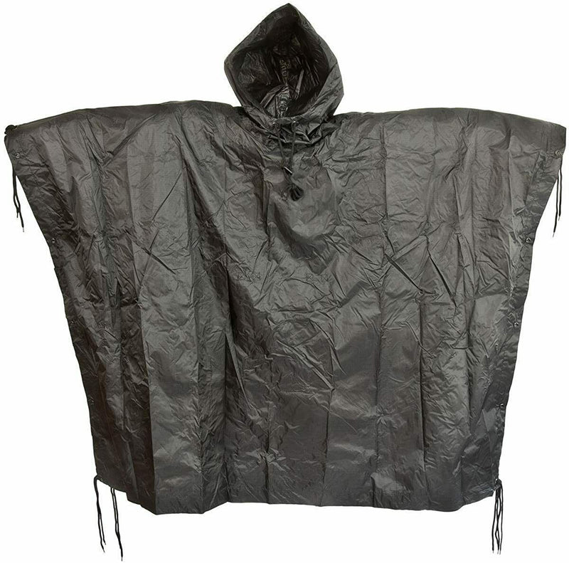 Brand Army Army Waterproof Rain Rain Ripstop Poncho Cape Military Black