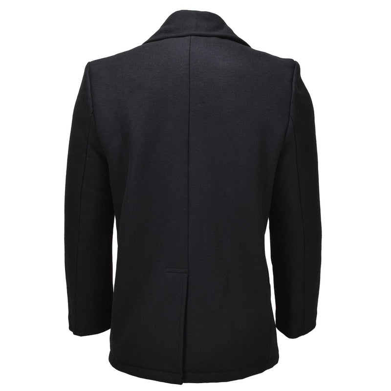 Mil-Tec Mens Coat lana Blend Navy Style Black Black Black