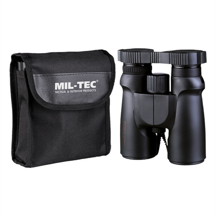 Binocolo impermeabile Mil-Tec 8x42 Nero Ottica da caccia per escursionismo all'aperto