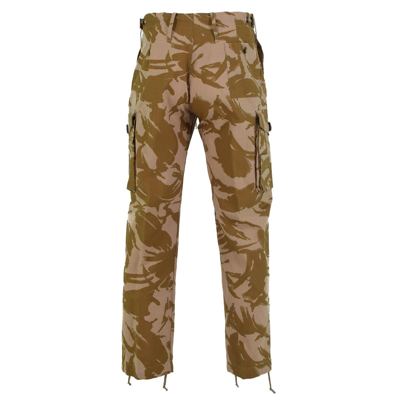 Genidi pantaloni da combattimento dell'esercito britannico DPM Desert pantaloni Ripstop Fire Ritardo nuovo