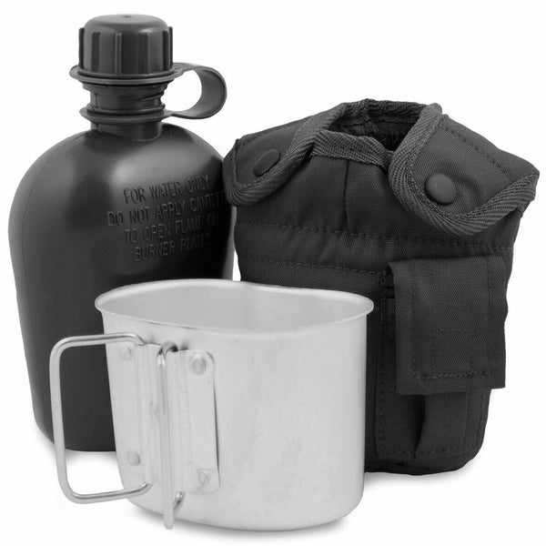 Bottiglia d'acqua in stile esercito americano M1 bottiglia d'acqua con coppa e alice clips militari statunitensi