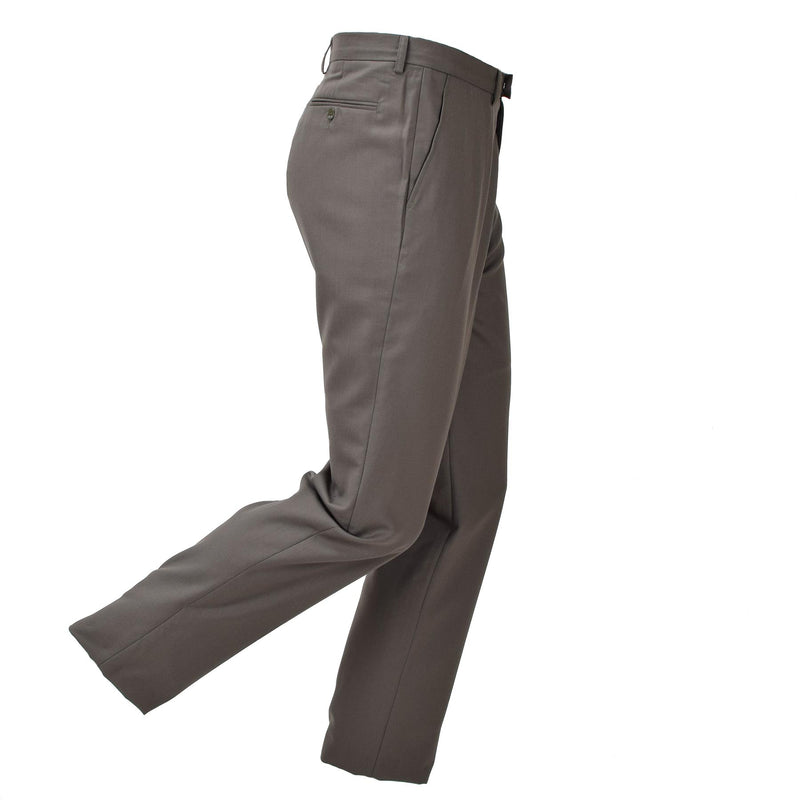 Pantaloni abiti militari francesi originali formali pantaloni dell'esercito casual marrone nuovo