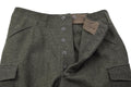 Pantaloni da campo originali M39/58 dell'esercito svedese in lana cargo in eccedenza verde oliva