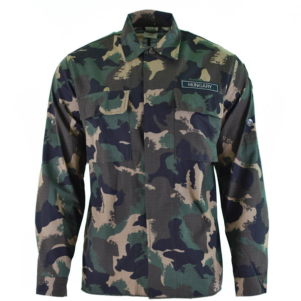 Guida camicia dell'esercito ungherese M90 ​​4 Colore camuffato a manica lunga militare nuovo