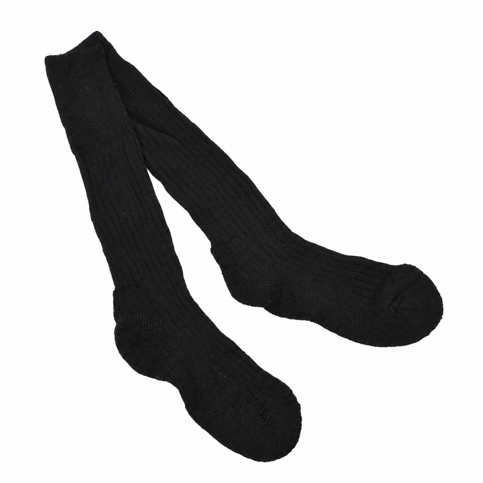 Calzini invernali militari originali britannici caldi lavorati a coste EU 39–40 neri