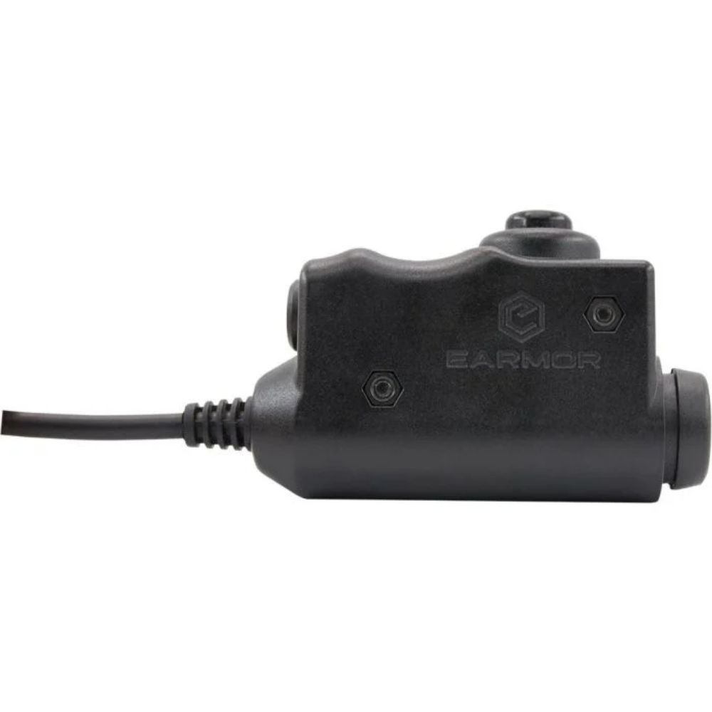 Earmor M51-MID PTT Adattatore Midland Radio Cuffia Cablata Attrezzatura Tattica Nera