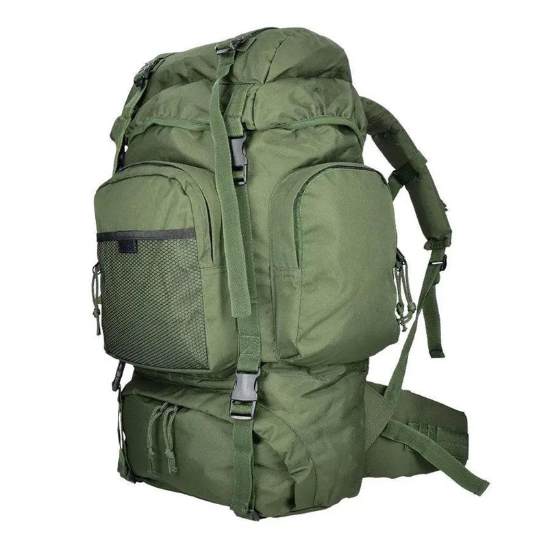 Zaino per escursionismo mil-tec comando 55 litri di copertura impermeabile verde grande daypack