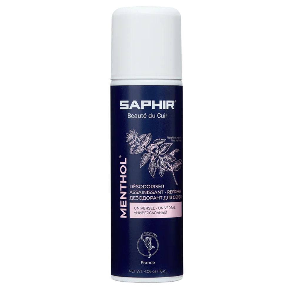 Deodorante spray per scarpe al mentolo Saphir 200 ml Rimuovi odori da tutte le calzature
