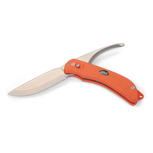 Eka Swedish Fisherman KIFE G3 GUT GUNT 59 HRC Arancia in acciaio Manico Proflex