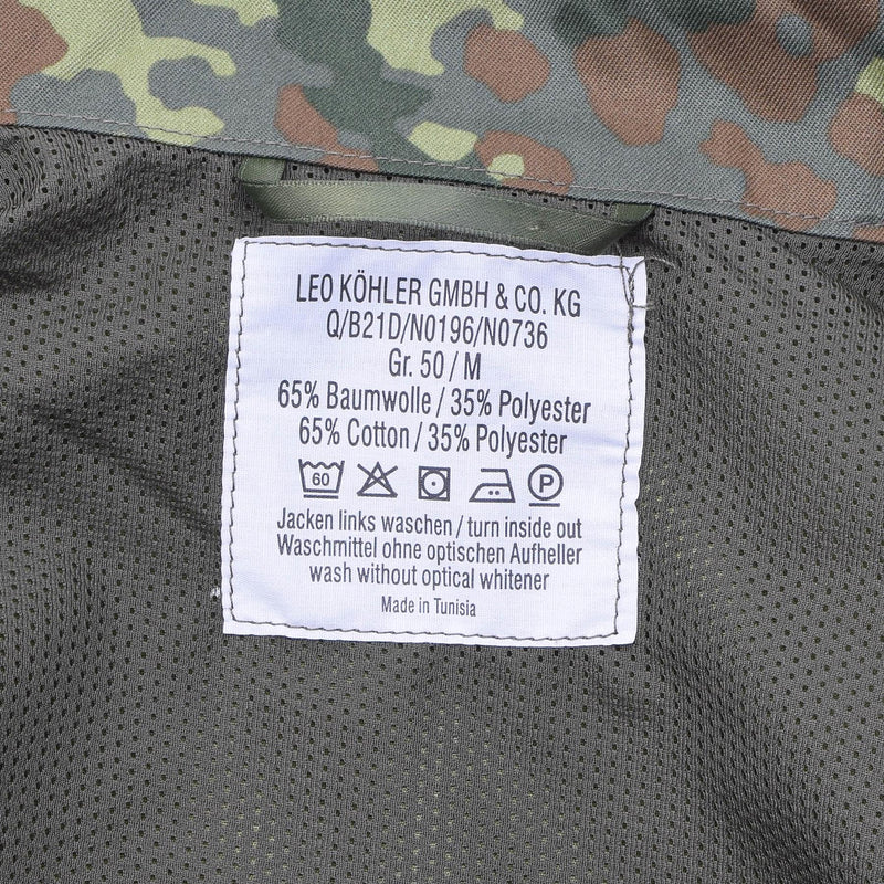 Giacca tattica di combattimento militare di Leo Kohler Fiecktarn Camo